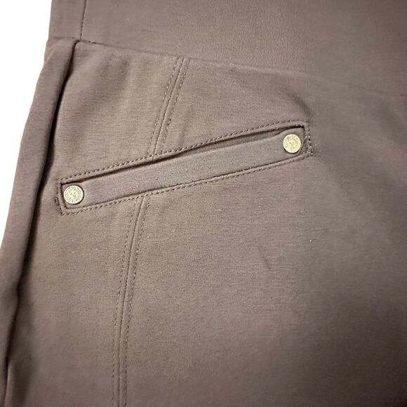 Anne Klein ~ Womens Tan Pull on pants ~ wide waistband ~ missing size tag - Picture 3 of 11